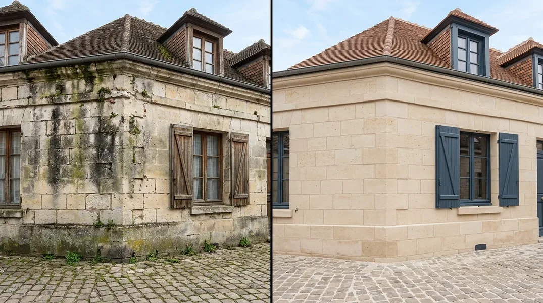 Résultat ravalement de façade à Angers — Ravalement Angers