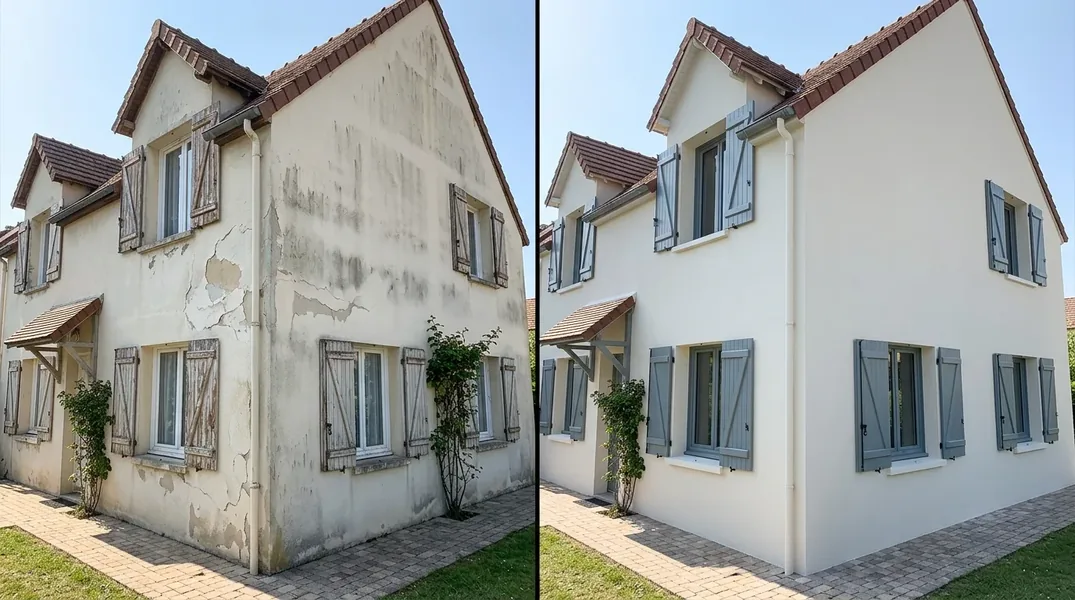 Résultat ravalement de façade à Angers — Ravalement Angers